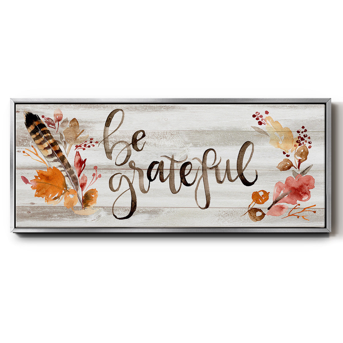Grateful  - Floater Framed Canvas Print