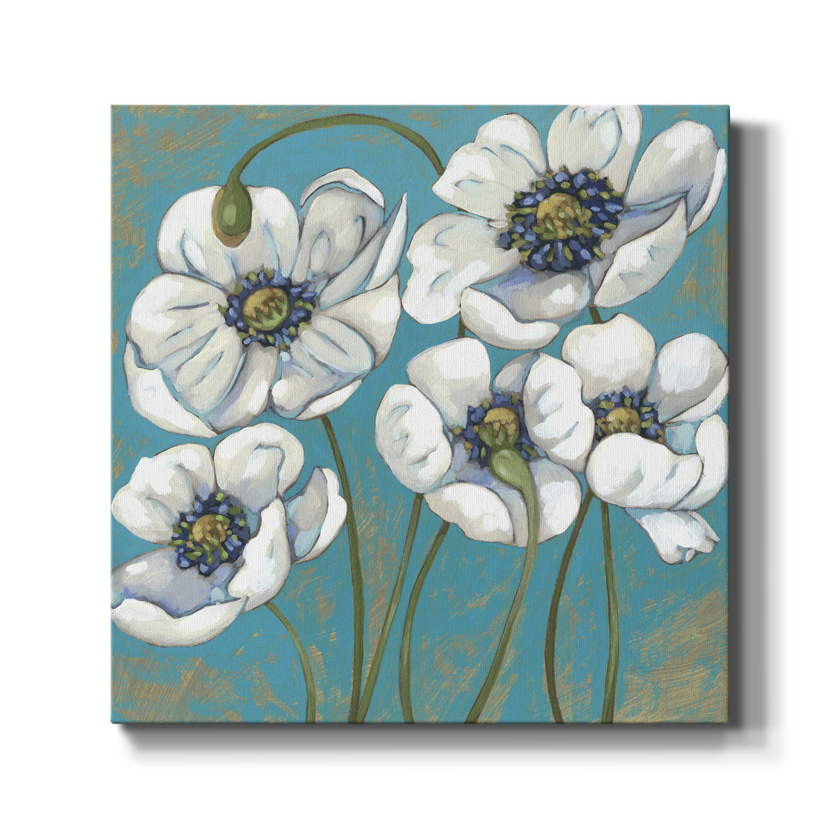 Lakeside Poppies II - Canvas Art Print