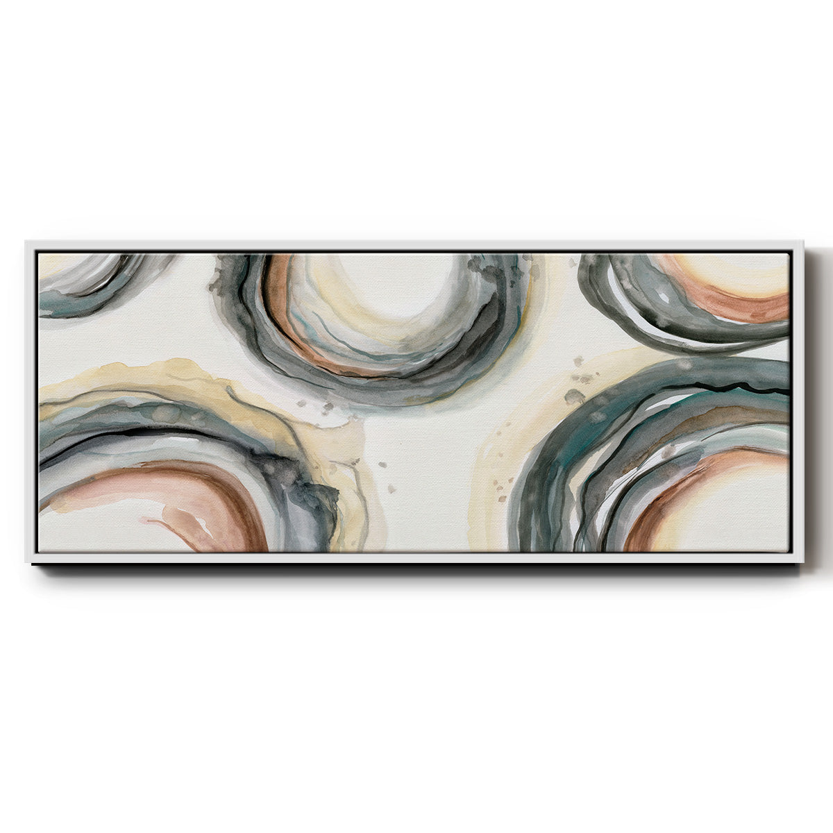 Elasticity - Floater Framed Canvas Print