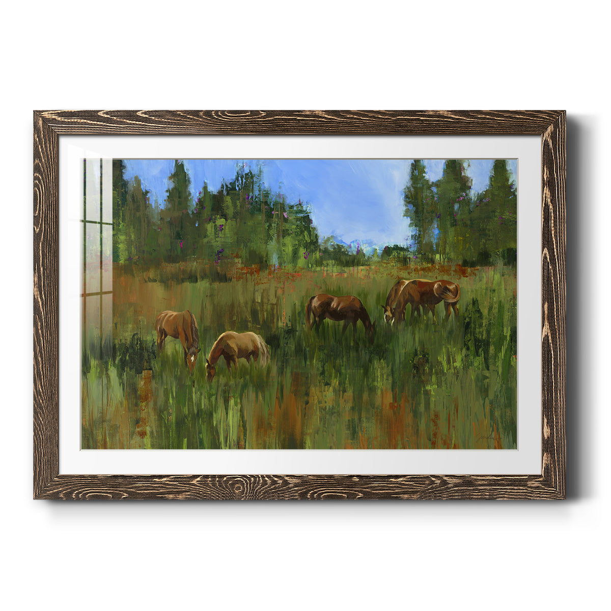 The Grass Is Always Greener - Barnwood Framed Art Print