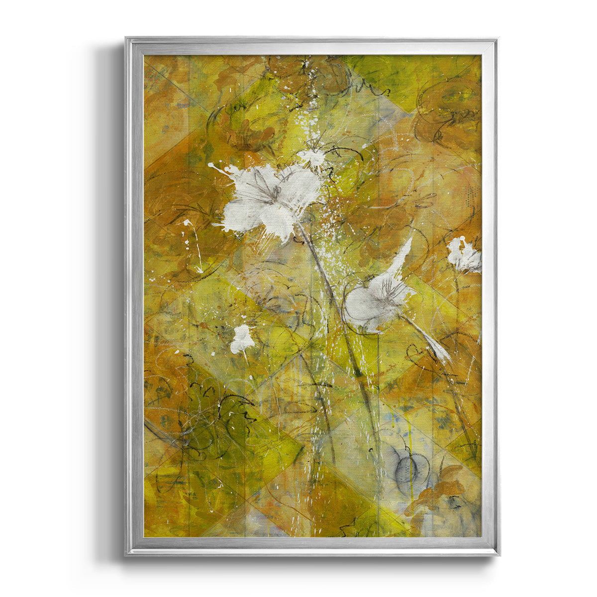 Beauty Amidst Chaos - Modern Framed Canvas Print