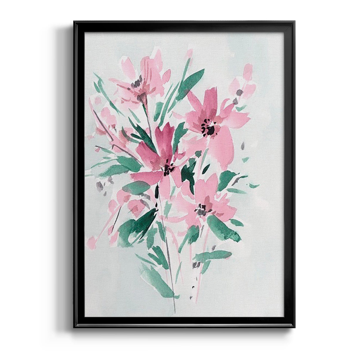 Posy Blooms IV - Modern Framed Canvas Print