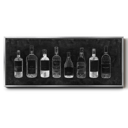 Wine Cellar - Floater Framed Canvas Print