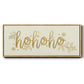 Golden HoHoHo - Floater Framed Canvas Print