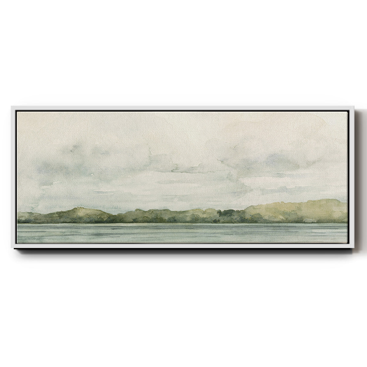 Riverside Views I - Floater Framed Canvas Print
