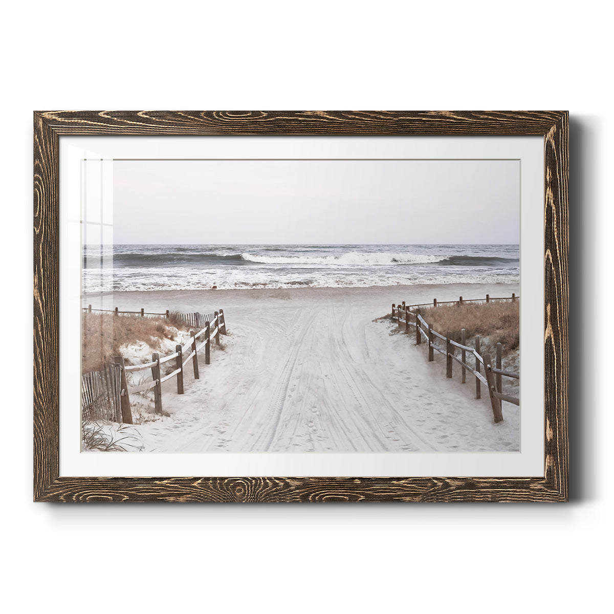 OBX Path - Barnwood Framed Art Print