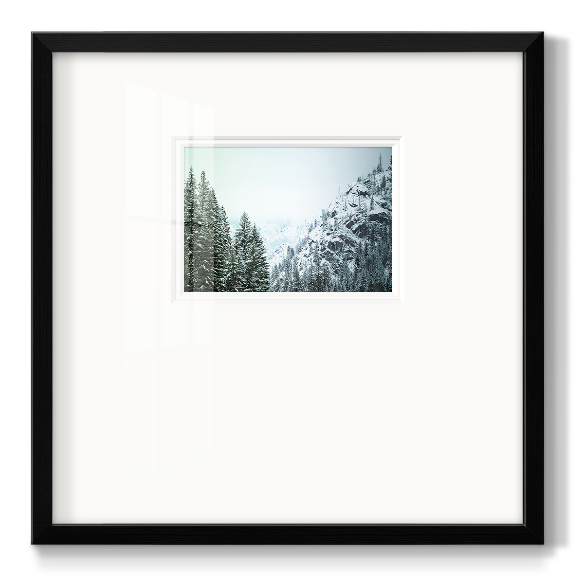 Snowfall in Cascadia II V1 - Double Matboard Framed Print
