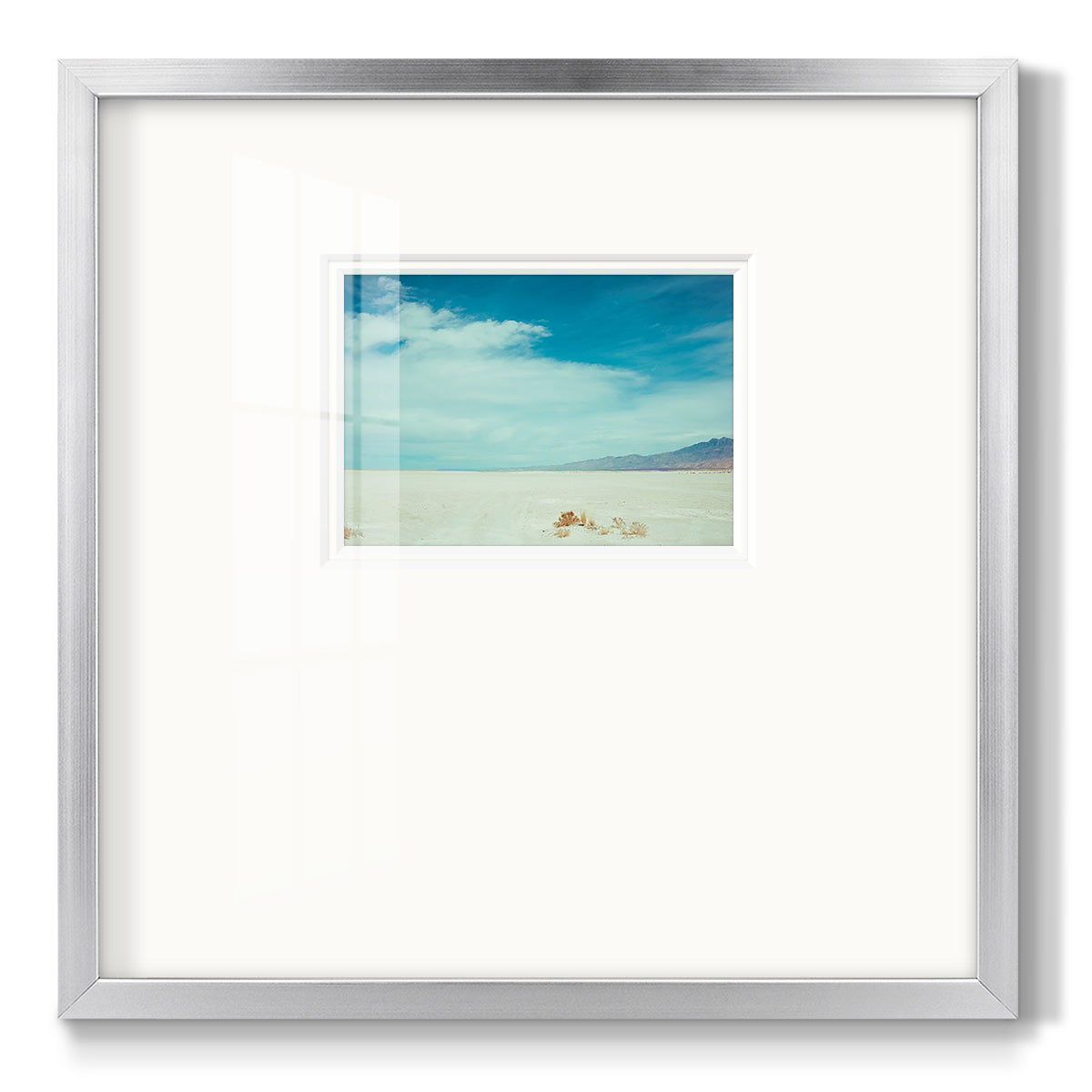 Salt Flat Walk I - Double Matboard Framed Print