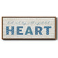 Grateful Heart - Floater Framed Canvas Print
