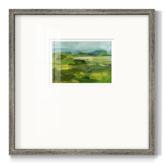 Emerald View IV Premium Framed Print Double Matboard