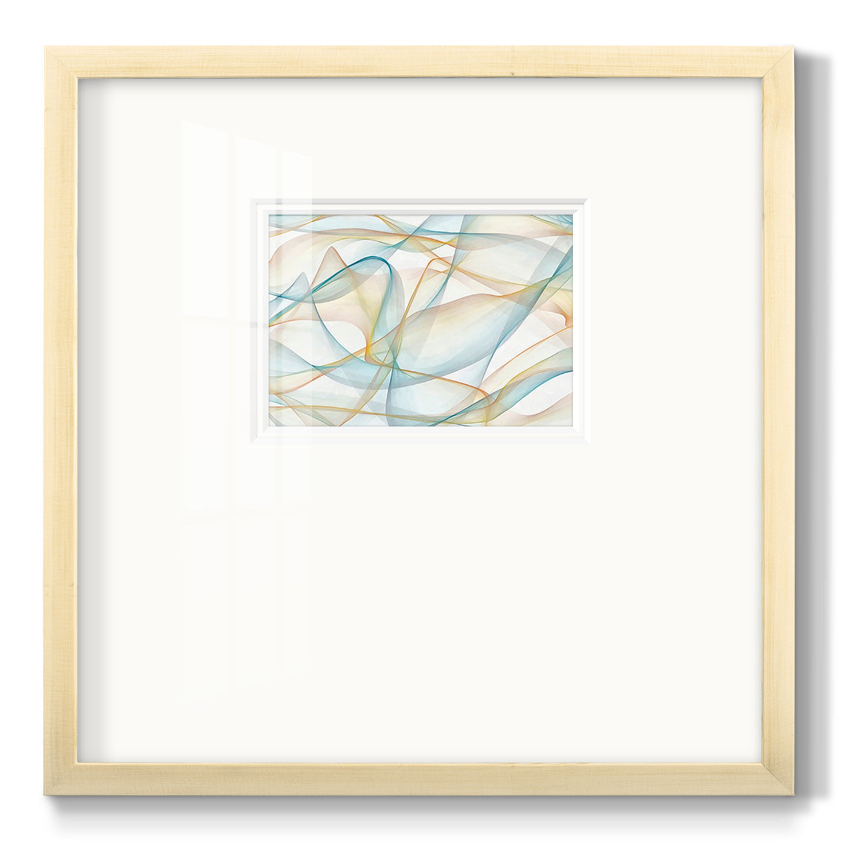 Curves and Waves V - Double Matboard Framed Print
