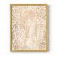 Walnut Damask IV - Restickable Framed Art Print