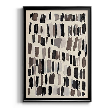 Chalk and Flint III - Modern Framed Canvas Print