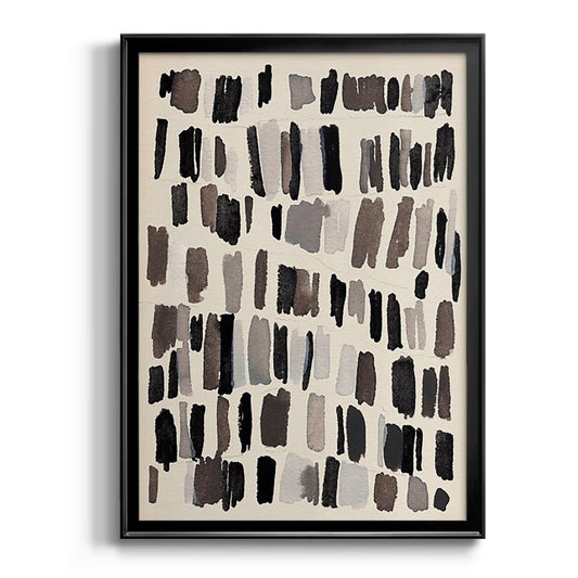 Chalk and Flint III - Modern Framed Canvas Print