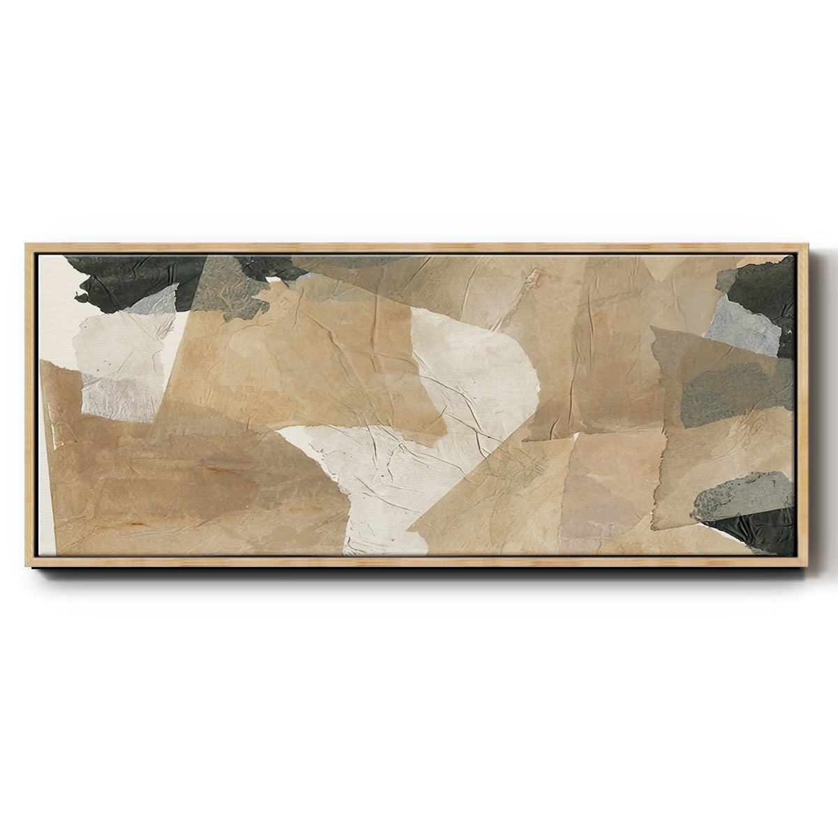 Paper Blur IV - Floater Framed Canvas Print