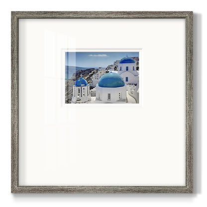 Santorini Saturday Premium Framed Print Double Matboard