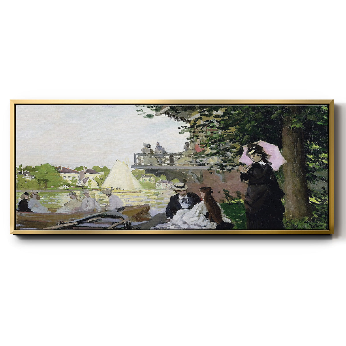 Garden House on the Zaan, Zaandam, 1871 - Floater Framed Canvas Print