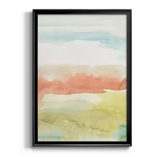 Blushing Sunrise II - Modern Framed Canvas Print