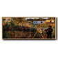Monet Painting in His Garden in Argenteuil - Floater Framed Canvas Print