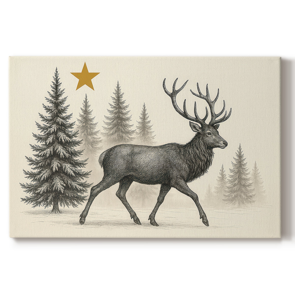 Hearth of Golden Whisper - Canvas Art Print