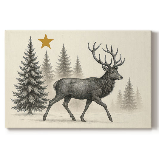 Hearth of Golden Whisper - Canvas Art Print