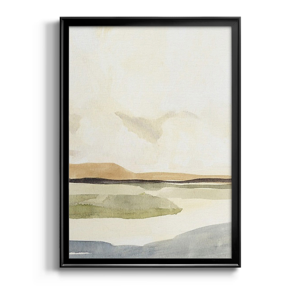 Slate Movement IV - Modern Framed Canvas Print