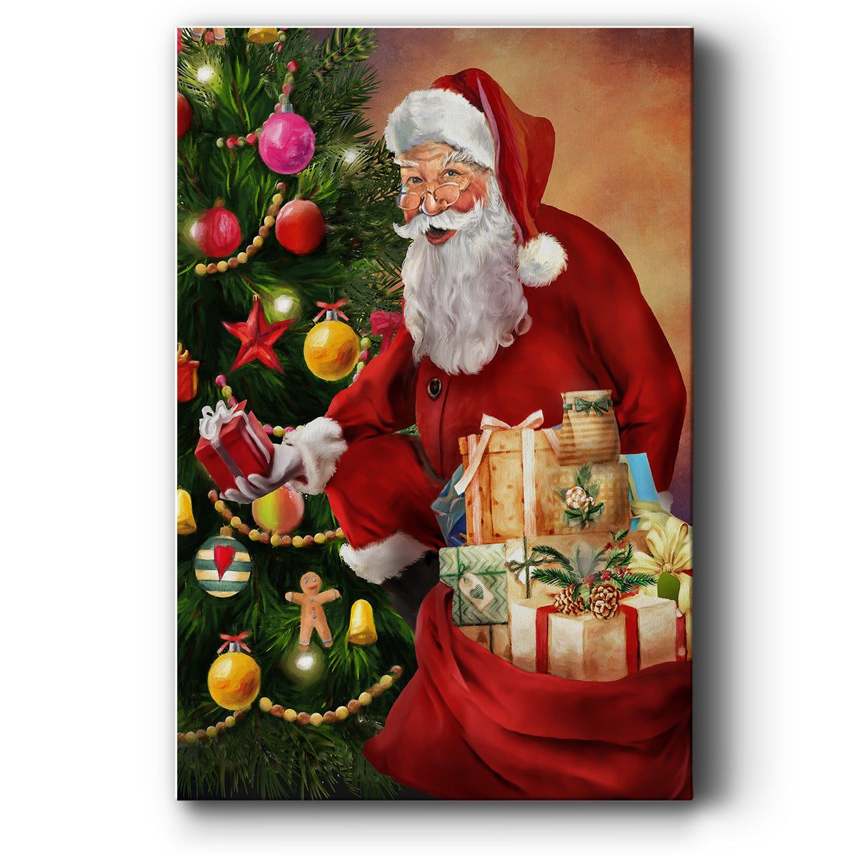 Santa's Presents - Gallery Wrapped Canvas