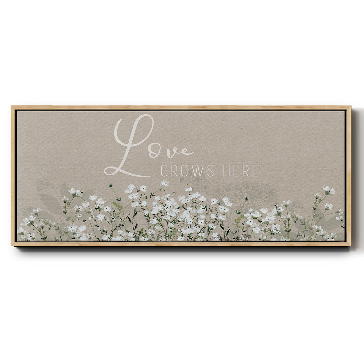 Bouquet of Love - Floater Framed Canvas Print