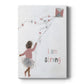 Girl Flying Kite Premium Gallery Wrapped Canvas - Ready to Hang