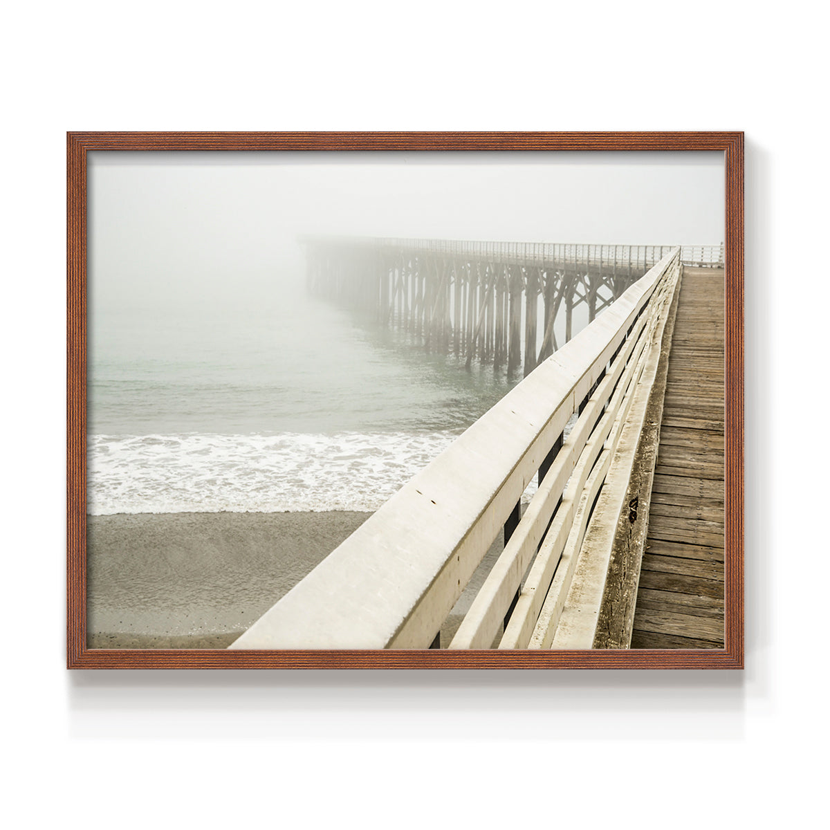 San Simeon Wharf - Restickable Framed Art Print