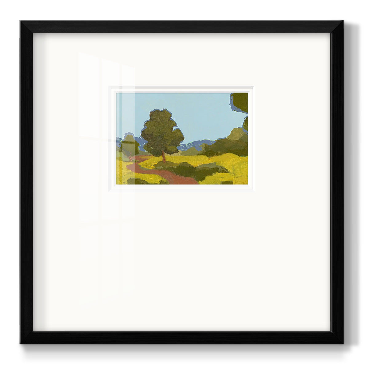 Bright Park I Premium Framed Print Double Matboard