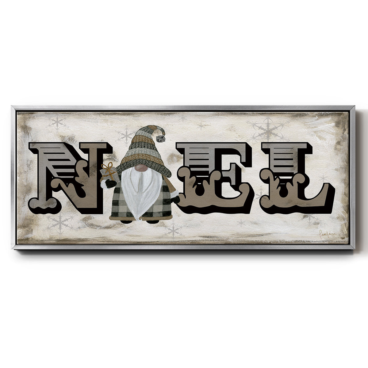 Winter Wonderland Friend Noel - Floater Framed Canvas Print
