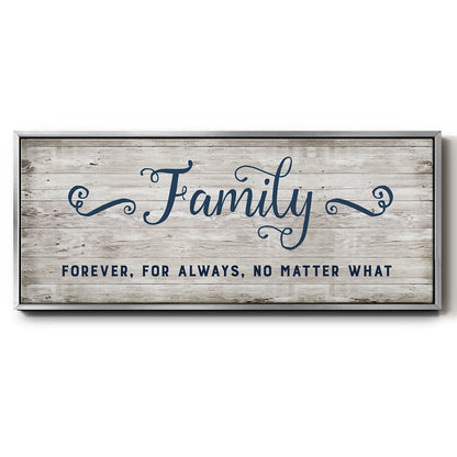 Family Forever - Floater Framed Canvas Print