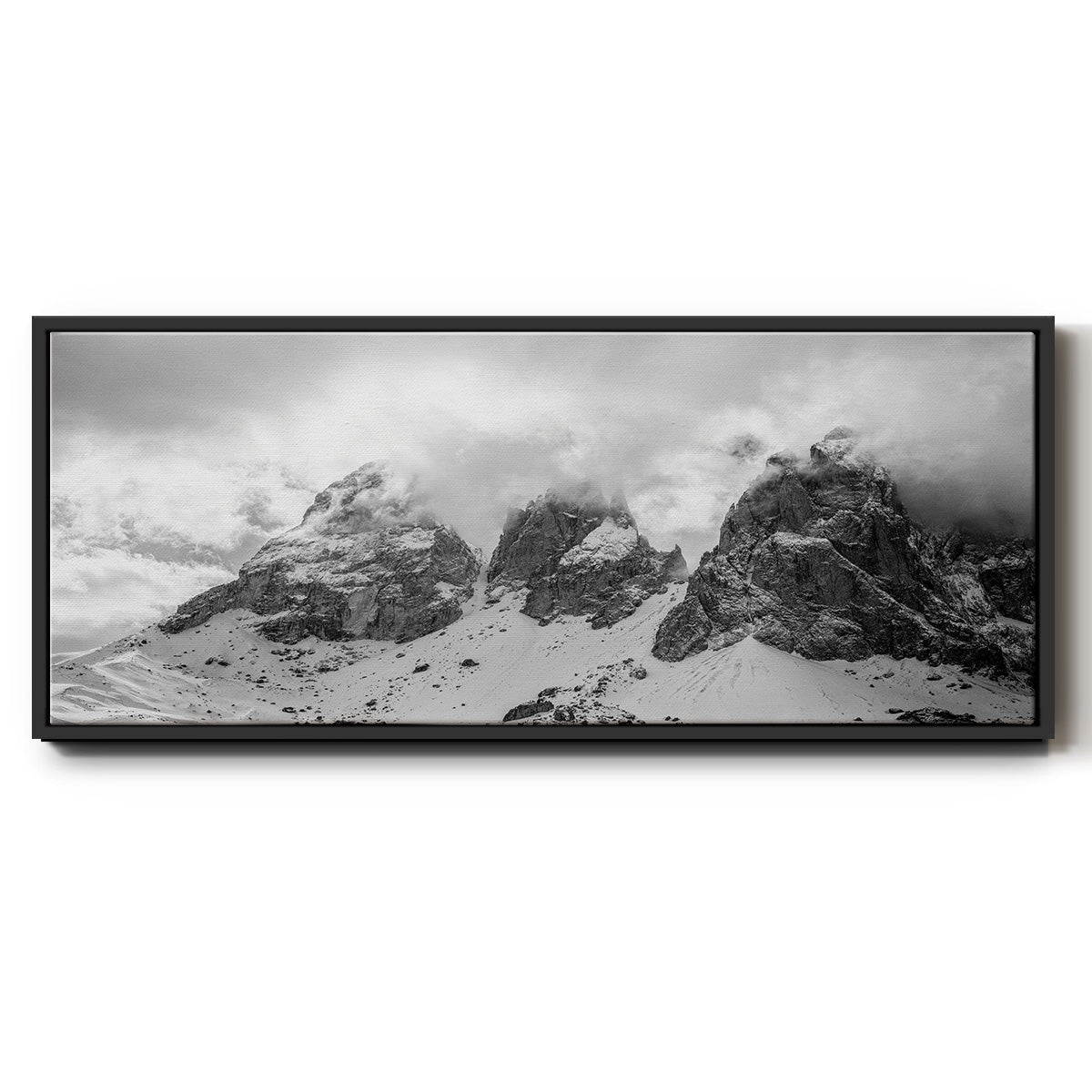 Dolomites - Floater Framed Canvas Print