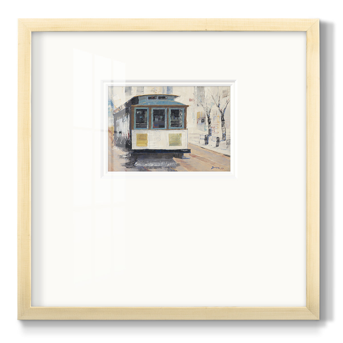 Cable Town - Double Matboard Framed Print