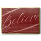 Believe - Framed Gallery Wrapped Canvas in Floating Frame