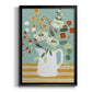 Joyful Blossoms II - Modern Framed Canvas Print