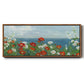 Through the Flowers - Floater Framed Canvas Print