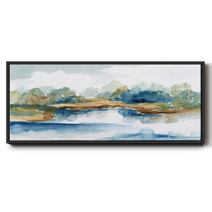 Blue Serenity - Floater Framed Canvas Print