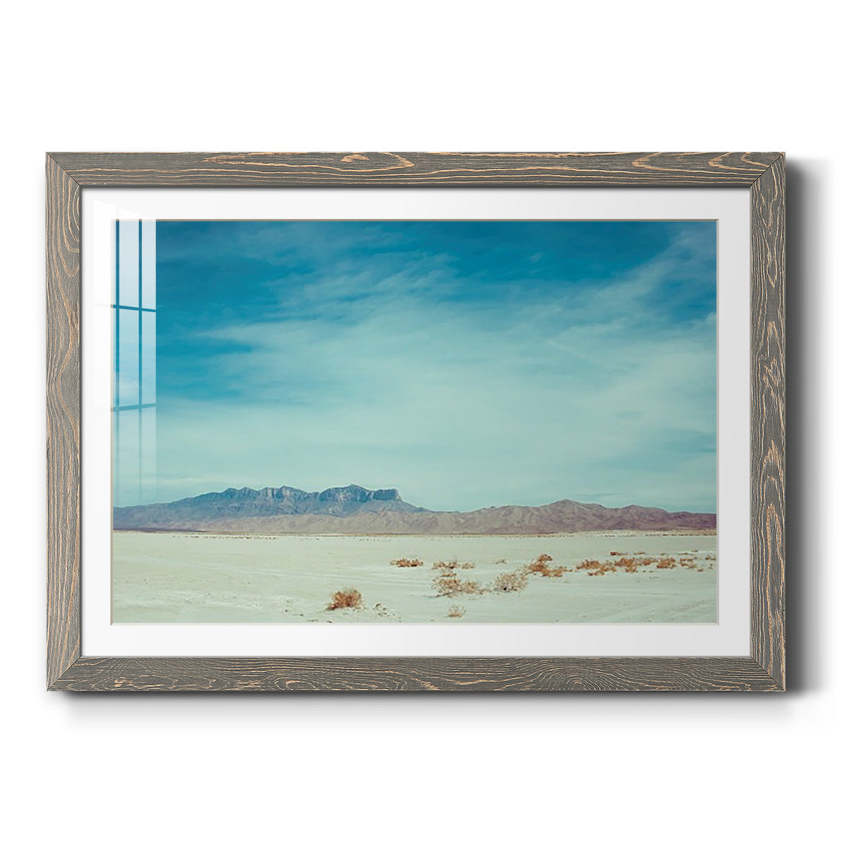 Salt Flat Walk II - Barnwood Framed Art Print