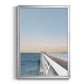 Day at the Pier - Modern Framed Canvas Print