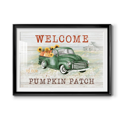 Pumpkin Patch - Modern Framed Art Print
