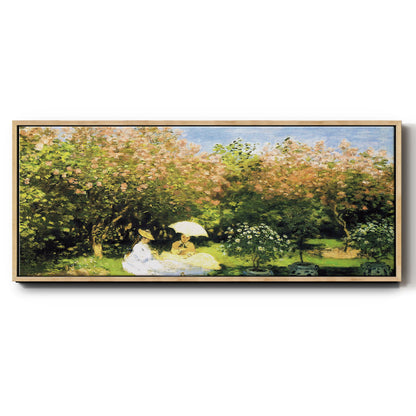 The Garden, 1872 - Floater Framed Canvas Print