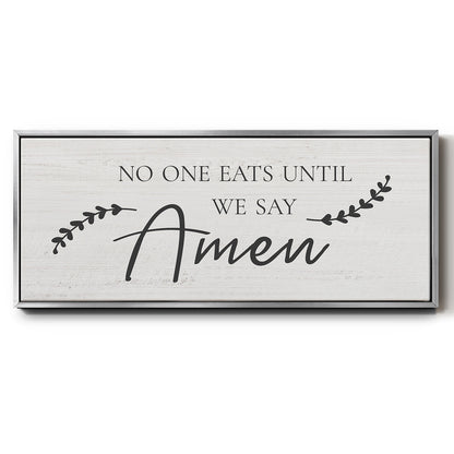 Say Amen - Floater Framed Canvas Print
