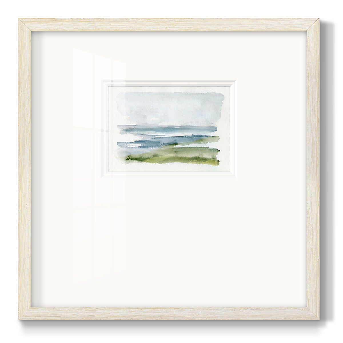 Coastline Splash I Premium Framed Print Double Matboard