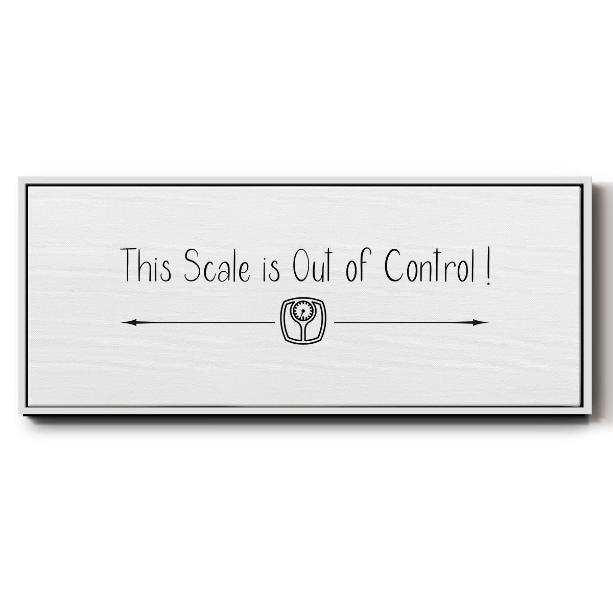 This Scale - Floater Framed Canvas Print