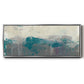 Teal Range II - Floater Framed Canvas Print