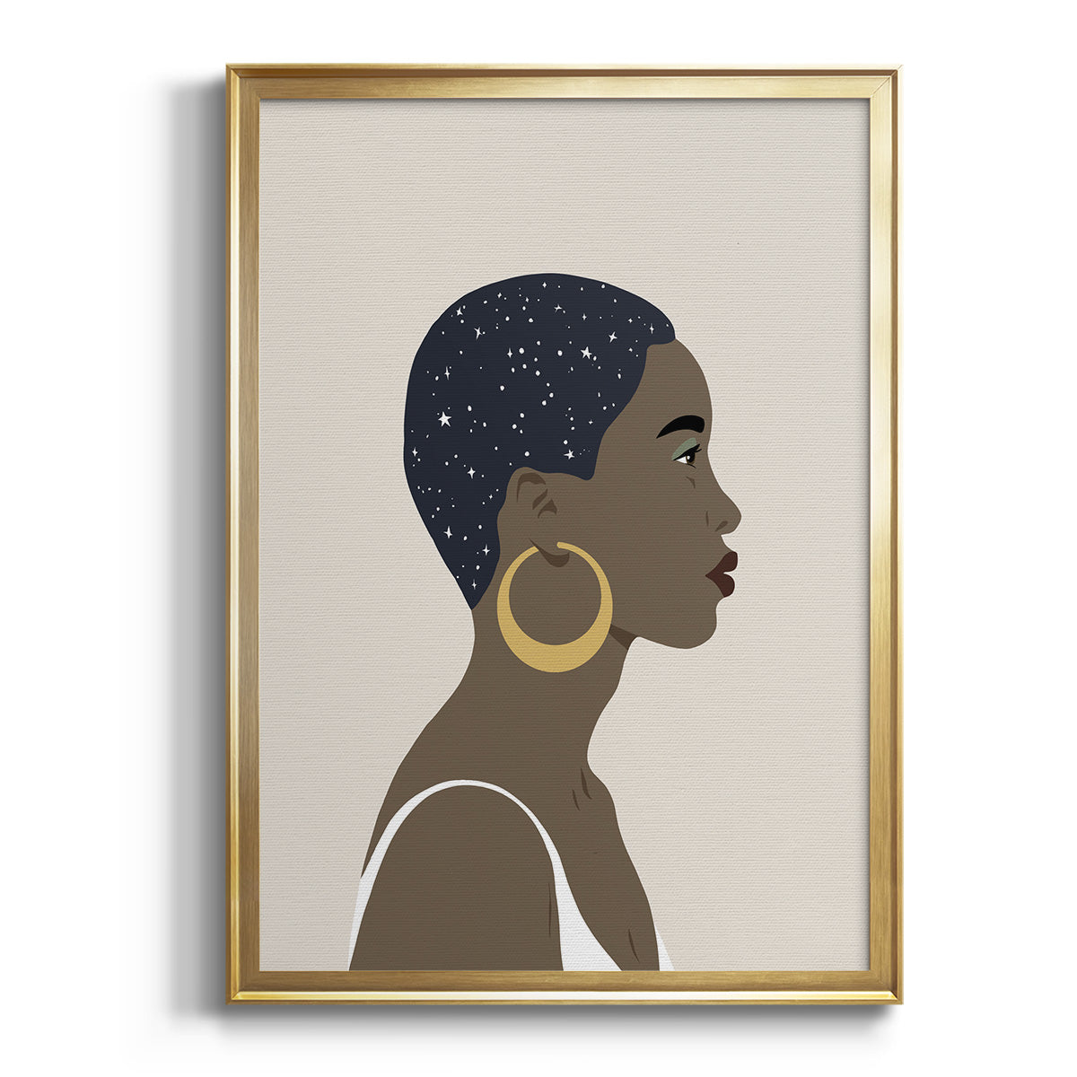 Heavenly Hair IV - Modern Framed Canvas Print