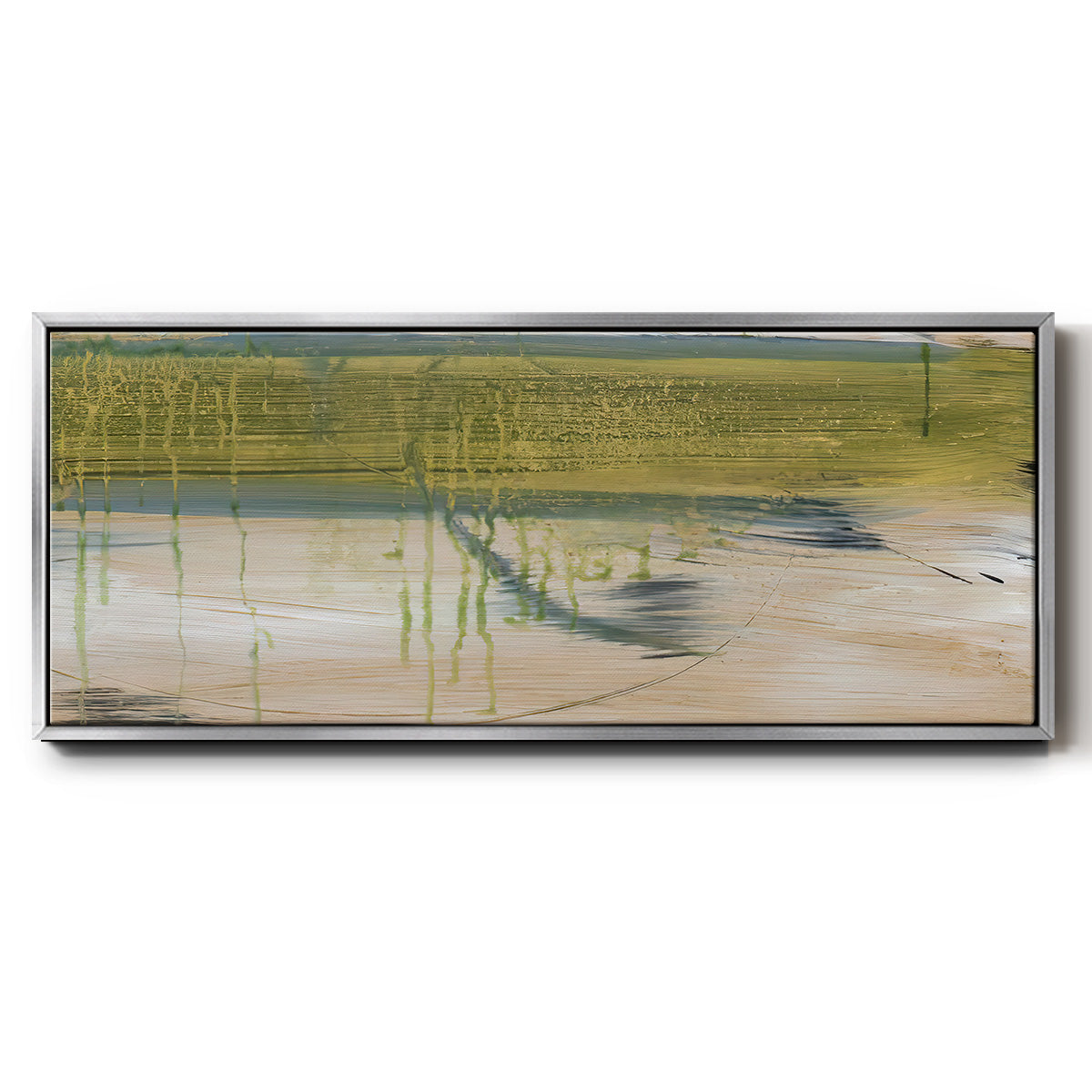 Aquatic Reflections I - Floater Framed Canvas Print