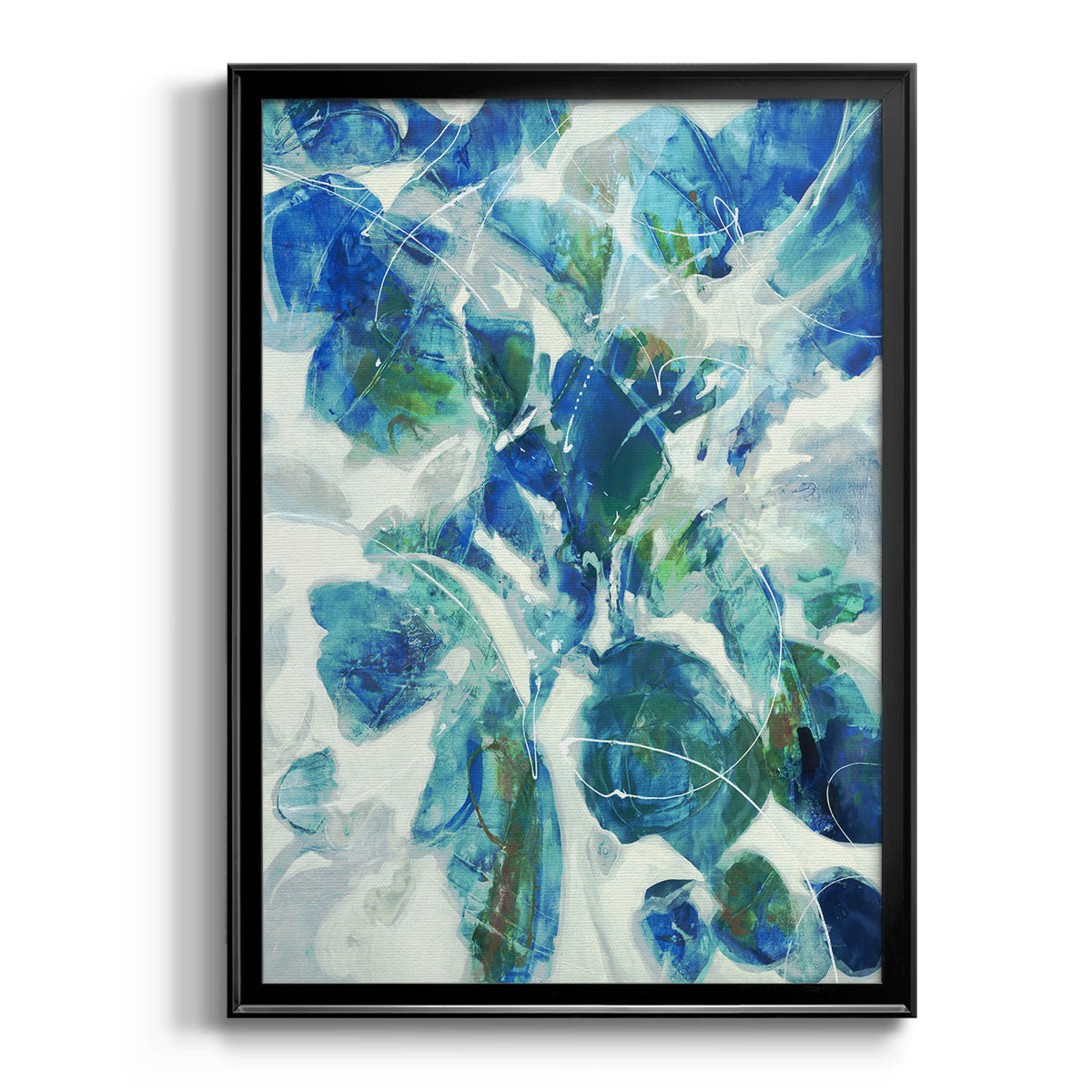 Winding Road - Modern Framed Canvas Print